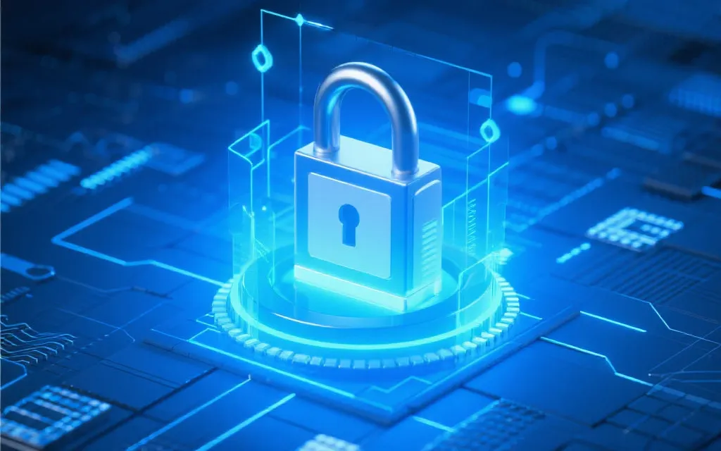 信息安全与数据加密概念图